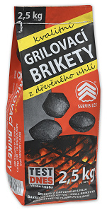 Grilovací brikety 2,5kg SERVIS LES