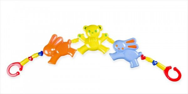 Řetěz/zábrana medvěd zajíc plast 43 cm v sáčku 0m+