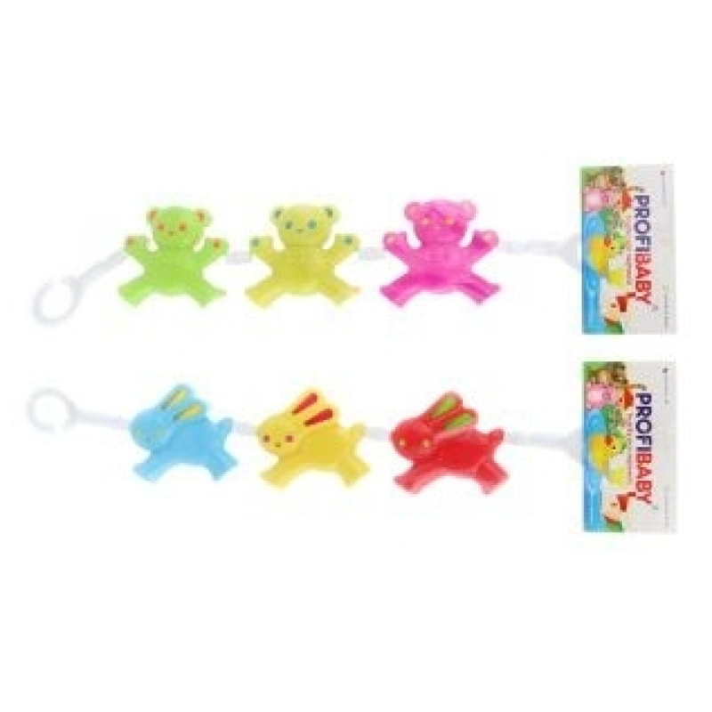 Řetěz/zábrana medvěd zajíc plast 43 cm v sáčku 0m+