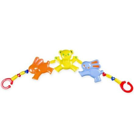 Řetěz/zábrana medvěd zajíc plast 43 cm v sáčku 0m+