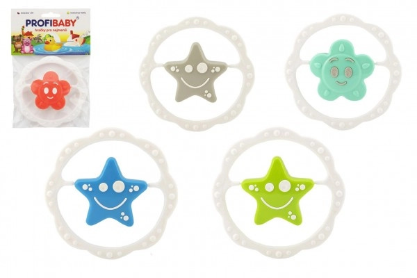 Profibaby Chrastítko hvězda plast 13cm