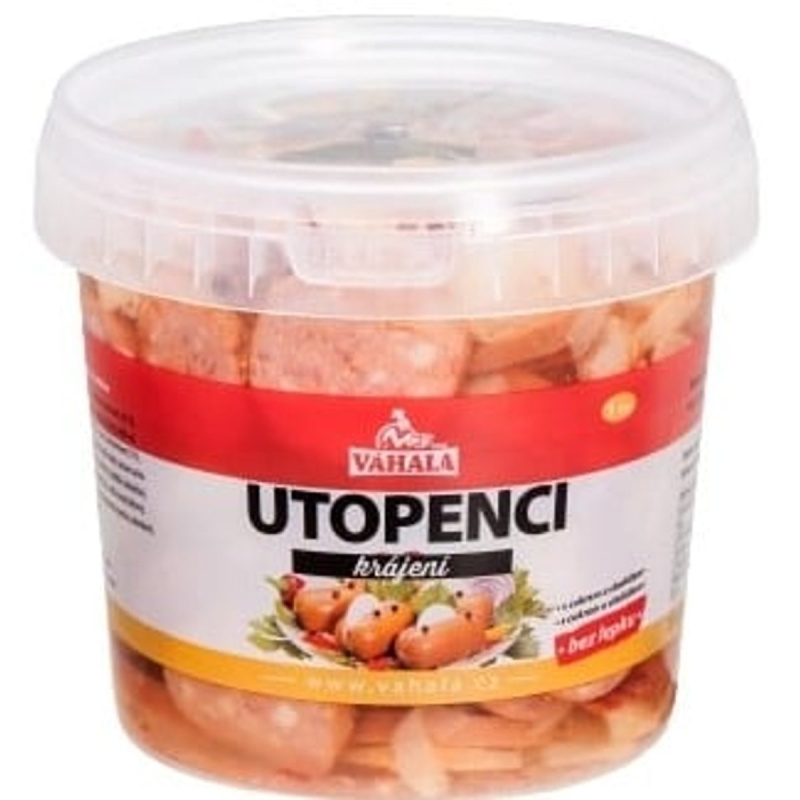 Váhala Utopenci krájení, kbelík