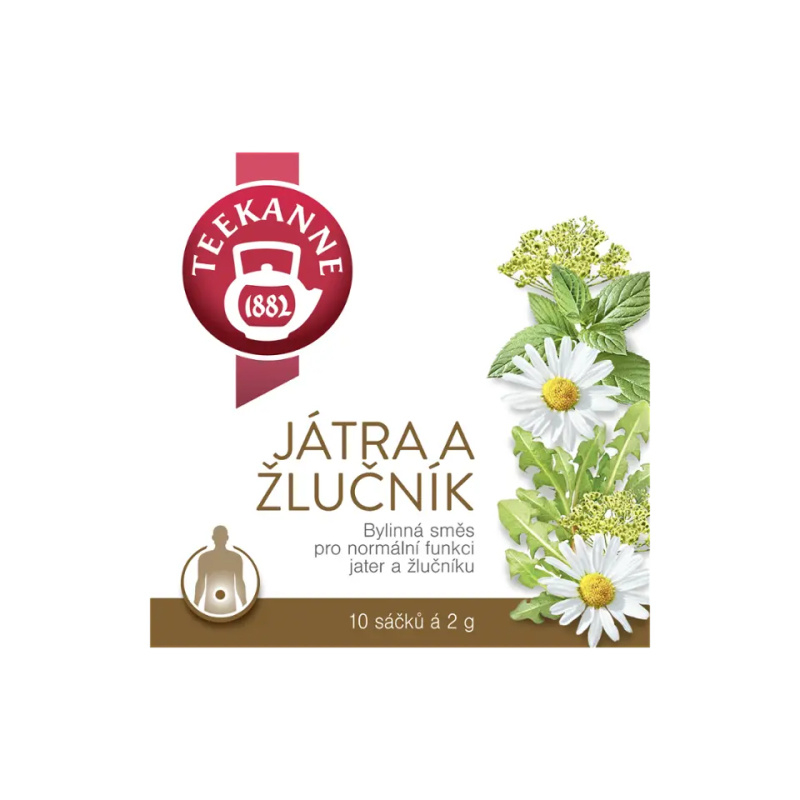 TEEKANNE Játra a žlučník bylinný čaj 10 sáčků
