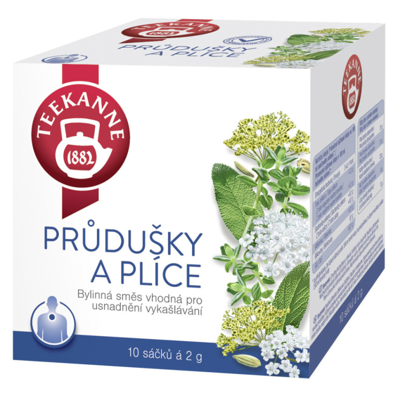 Čaj Teekanne Průdušky a plíce, 10 x 2 g