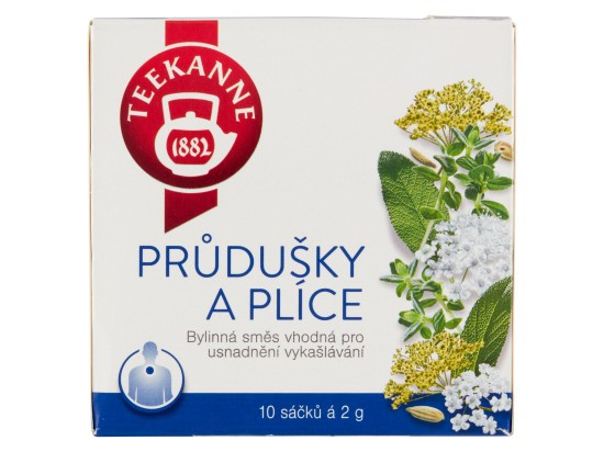 Čaj Teekanne Průdušky a plíce, 10 x 2 g