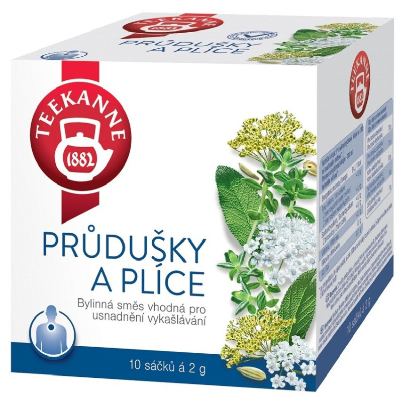 Čaj Teekanne Průdušky a plíce, 10 x 2 g