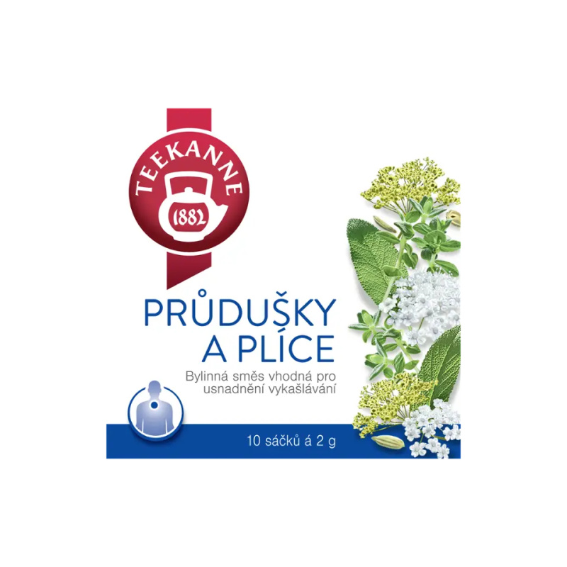 Čaj Teekanne Průdušky a plíce, 10 x 2 g