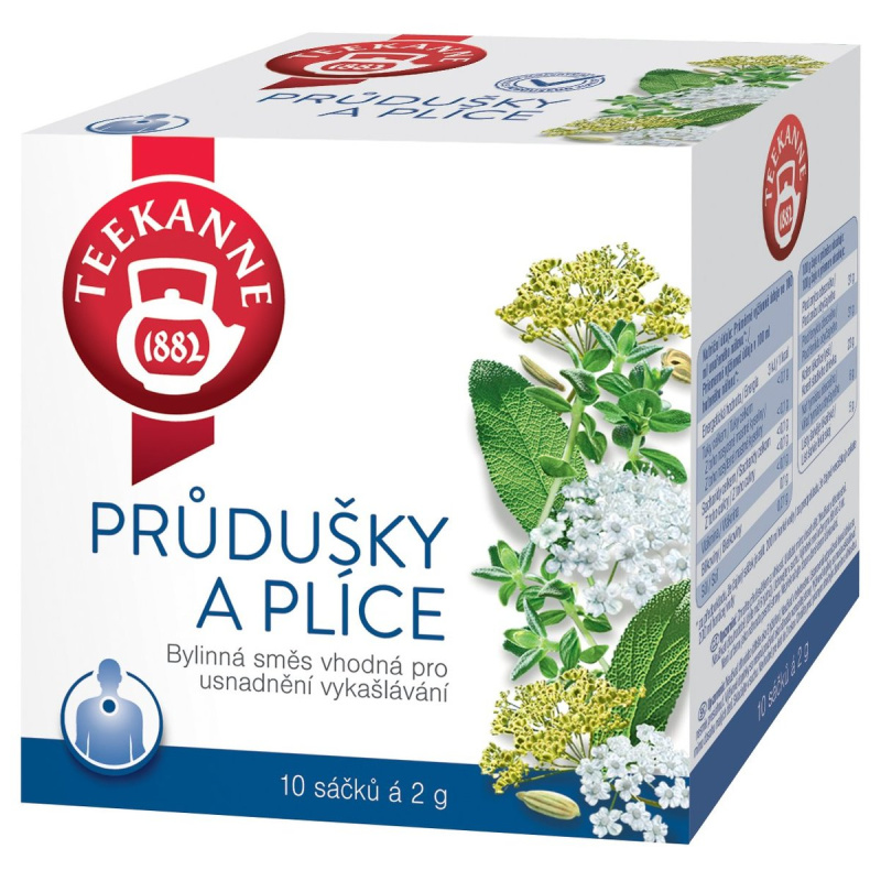 Čaj Teekanne Průdušky a plíce, 10 x 2 g