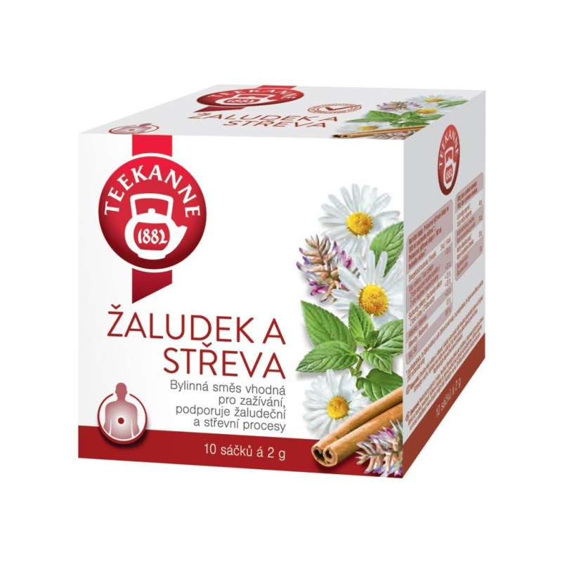 Čaj Teekanne Žaludek a střeva, 10 x 2 g