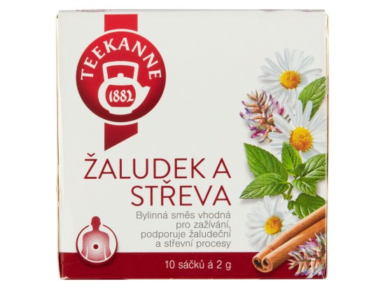 Čaj Teekanne Žaludek a střeva, 10 x 2 g