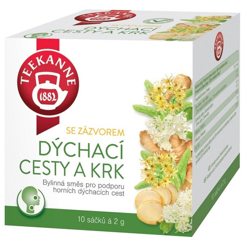 TEEKANNE Dýchací cesty se zázvorem bylinný čaj 10 sáčků