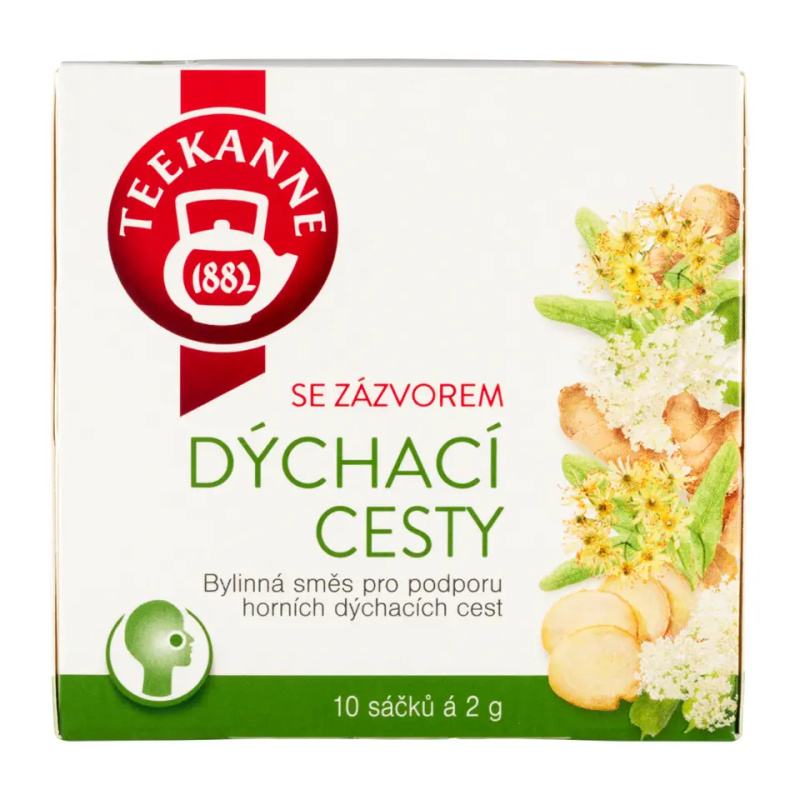 TEEKANNE Dýchací cesty se zázvorem bylinný čaj 10 sáčků