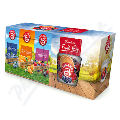 TEEKANNE Premium fruit teas + hrnek ovocné čaje 3 x 20 sáčků