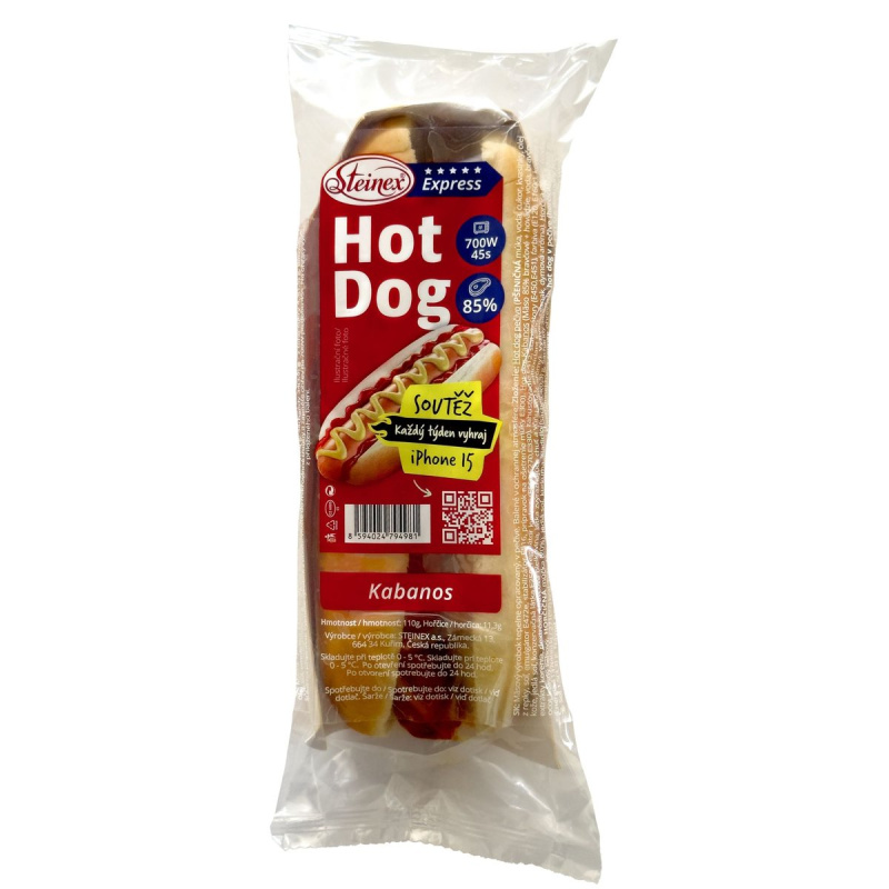 Steinex Express Hot dog kabanos s hořčičí