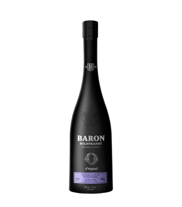 Baron Hildprandt Ze Zralých Švestek 40% 0,5l (holá lahev)