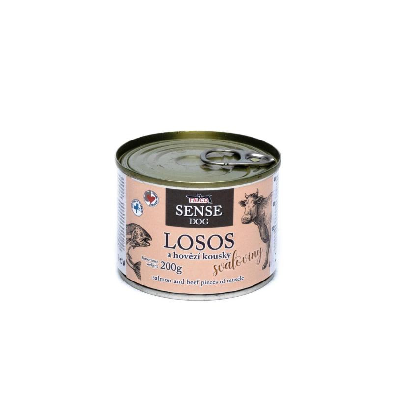 Falco FALCO SENSE DOG losos a hovězí 200g