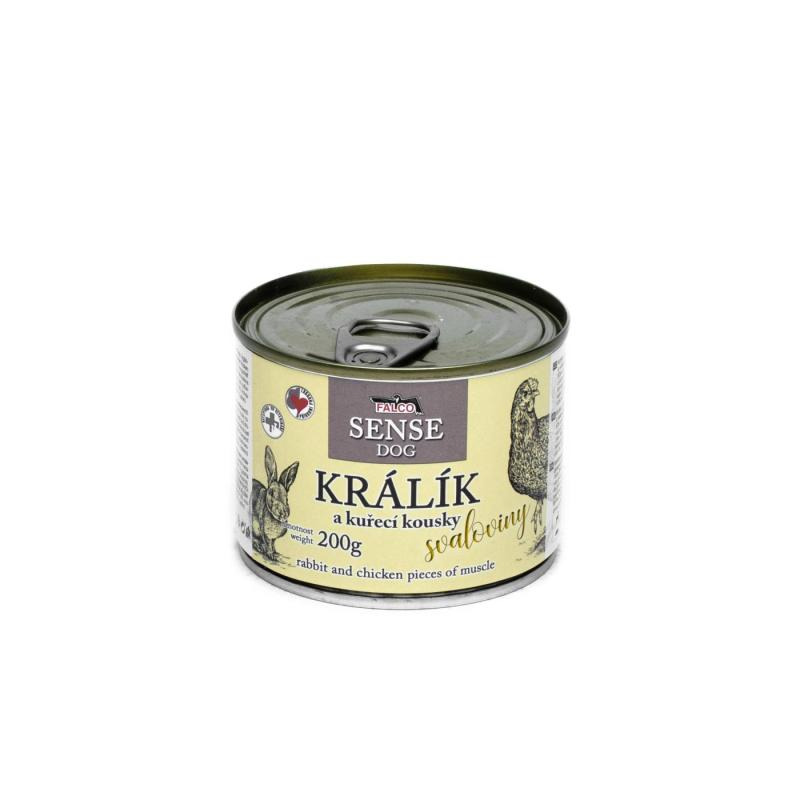 Falco FALCO SENSE DOG králík a kuře 200g