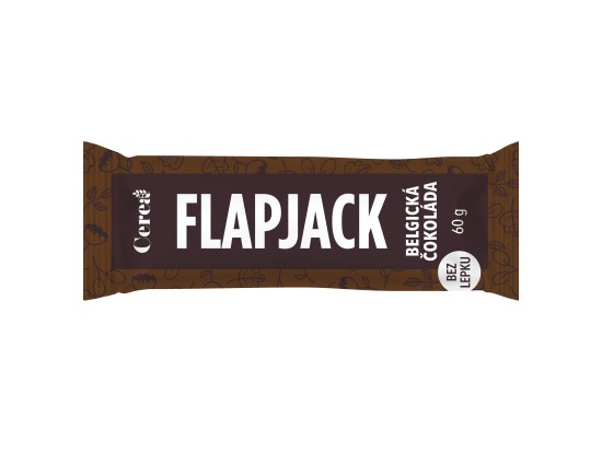 Cerea FLAPJACK belgická čokoláda 60g