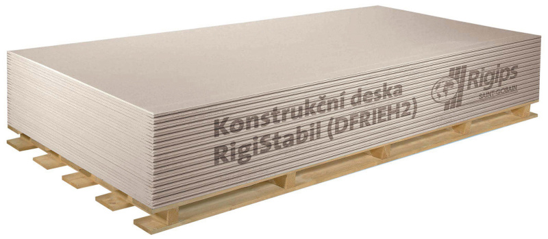 Deska sádrokartonová Rigips RigiStabil 2 200×1 250×12,5 mm