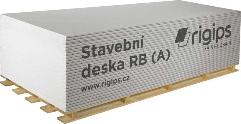 Deska sádrokartonová Rigips RB 2 000×1 250×9,5 mm