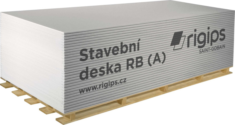 Deska sádrokartonová Rigips RB 2 000×1 250×12,5 mm
