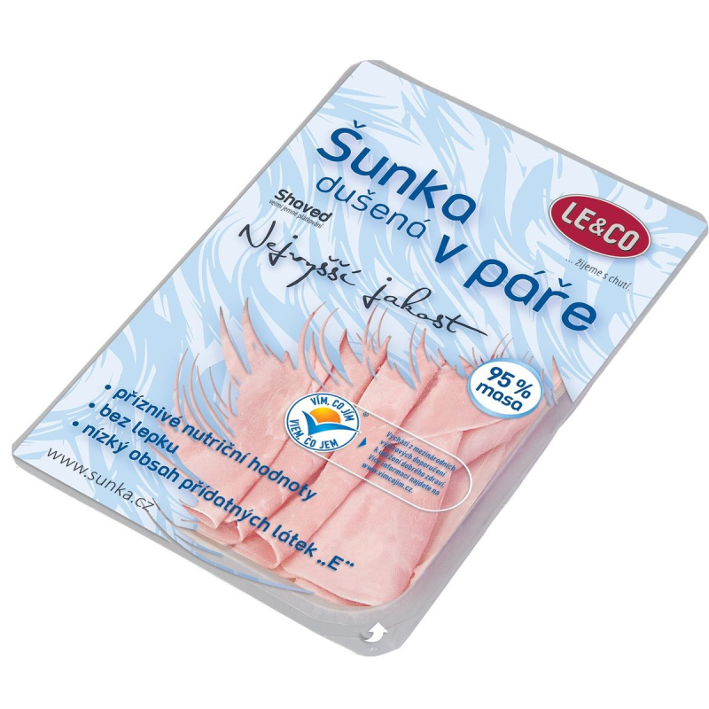 LE&CO Šunka dušená v páře nejvyšší jakosti s obsahem masa 95 %