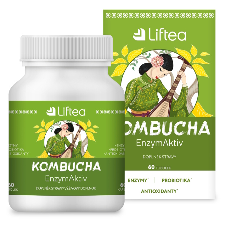 LIFTEA Kombucha EnzymAktiv 60 tobolek