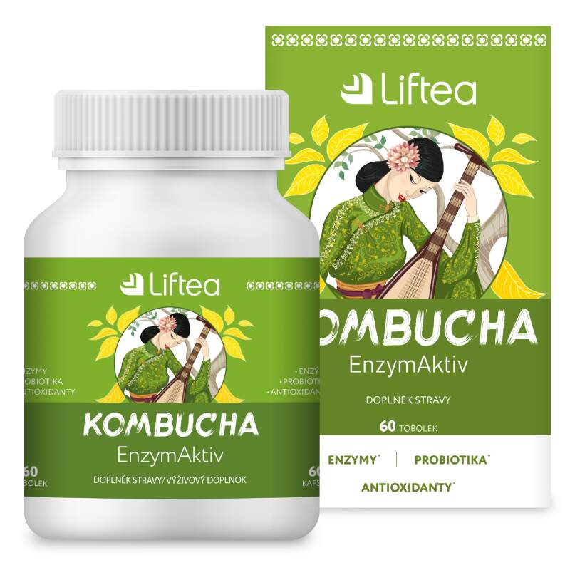 LIFTEA Kombucha EnzymAktiv 60 tobolek