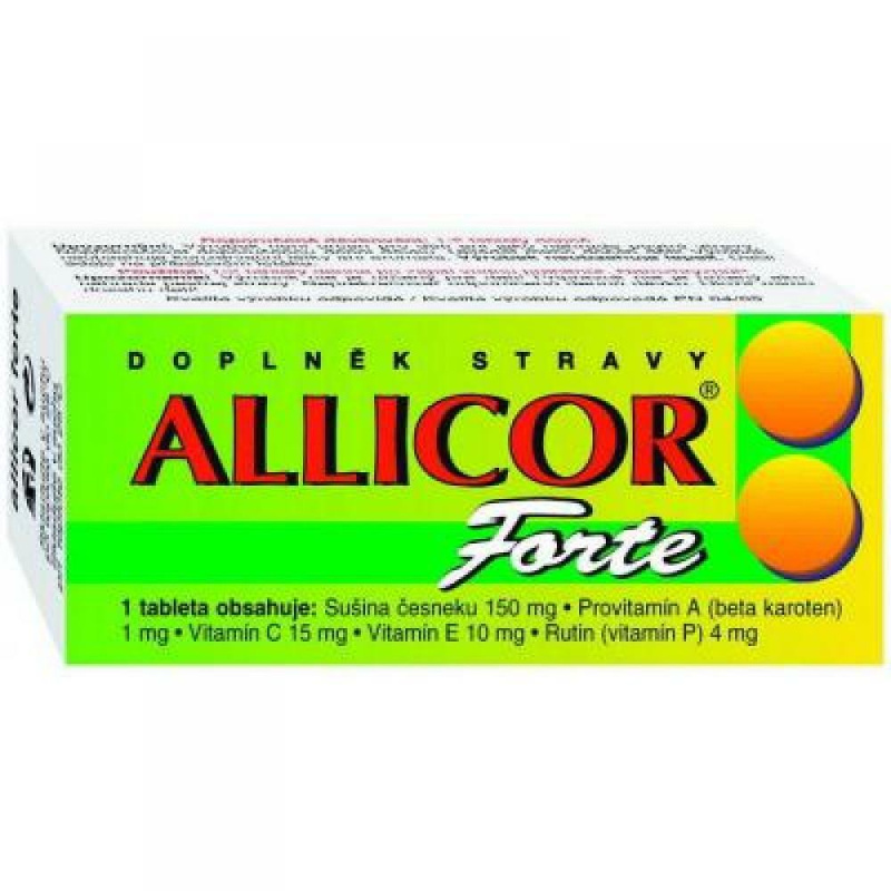 NATURVITA Allicor Forte česnek+C+E+P+BETA tbl.60
