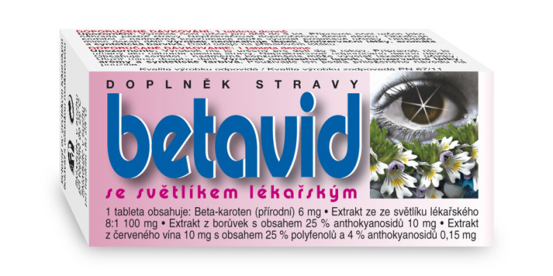 NATURVITA Betavid se světlíkem lékařským 60 tablet