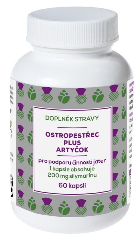 NATURVITA Ostropestřec plus artyčok 60 kapslí