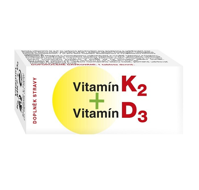NATURVITA Vitamín K2 a vitamín D3 60 tablet