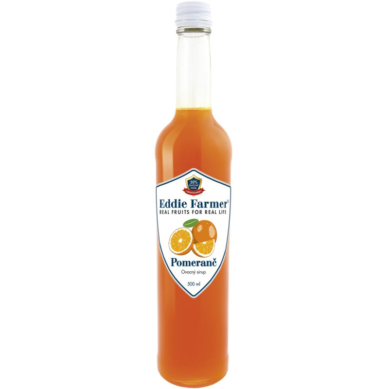 Eddie Farmer ovocný sirup pomeranč 50% ovoce sklo