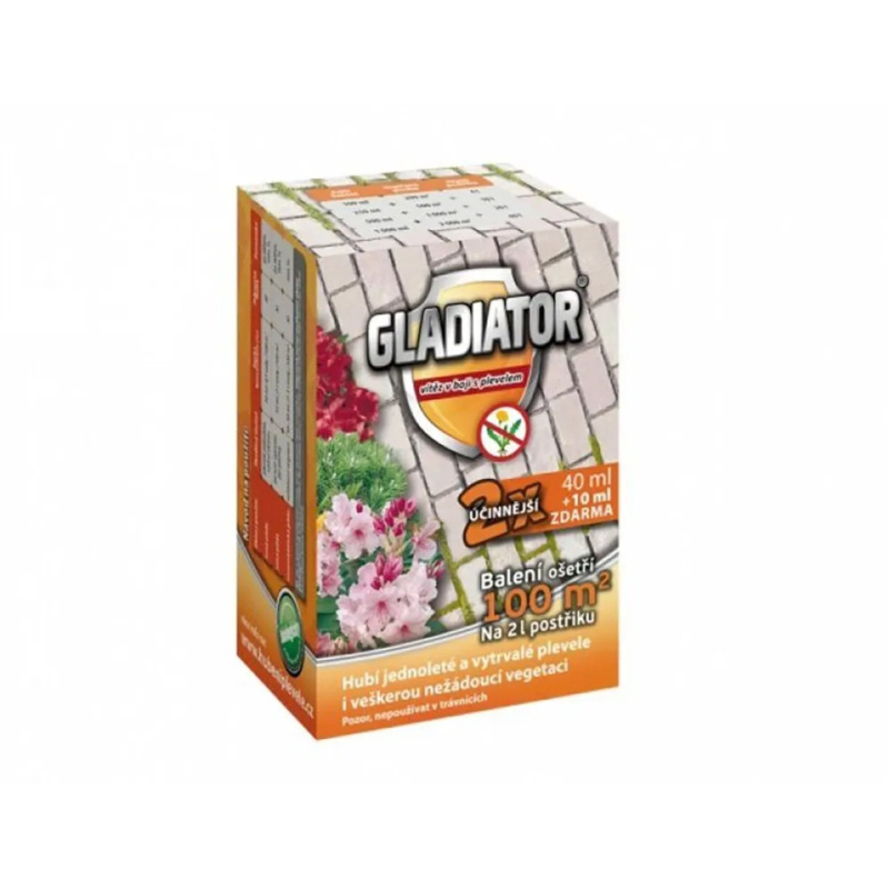 LOVELA GLADIATOR Hubí veškerou nežádoucí vegetaci 40 + 10 ml ZDARMA