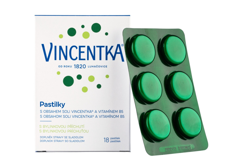Vincentka Pastilky bylinné 18ks