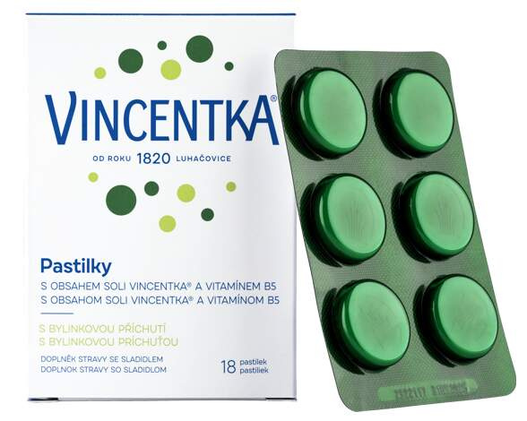 Vincentka Pastilky bylinné 18ks