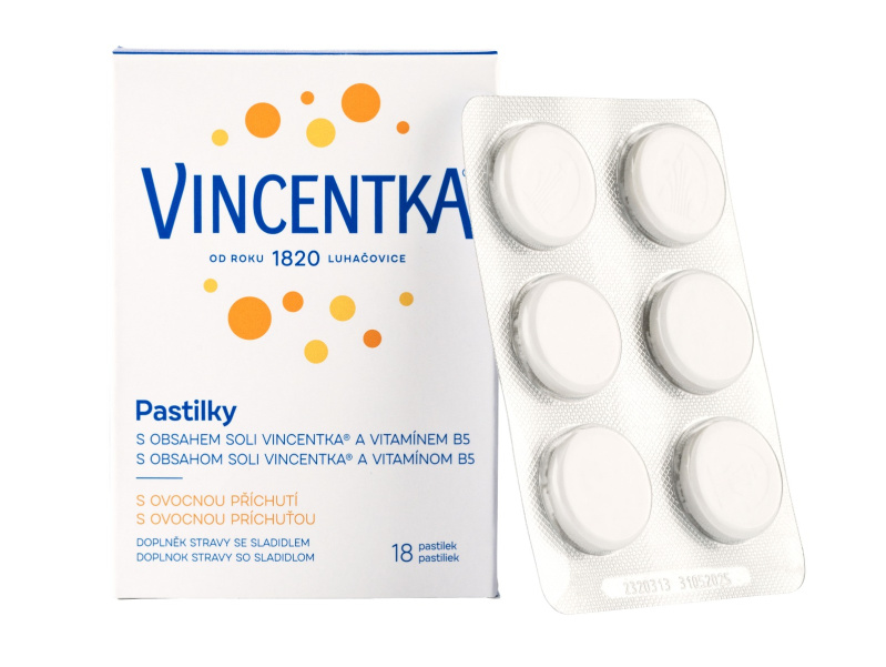 Vincentka Pastilky ovocné 18ks
