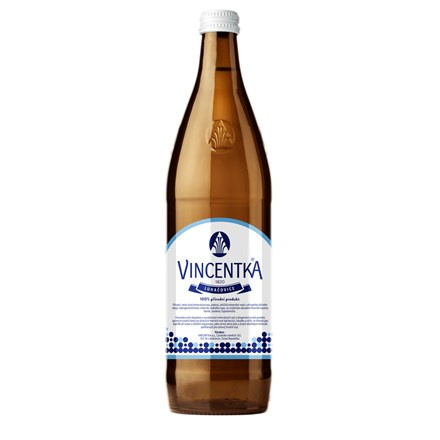 Vincentka léčivá minerální voda sklo