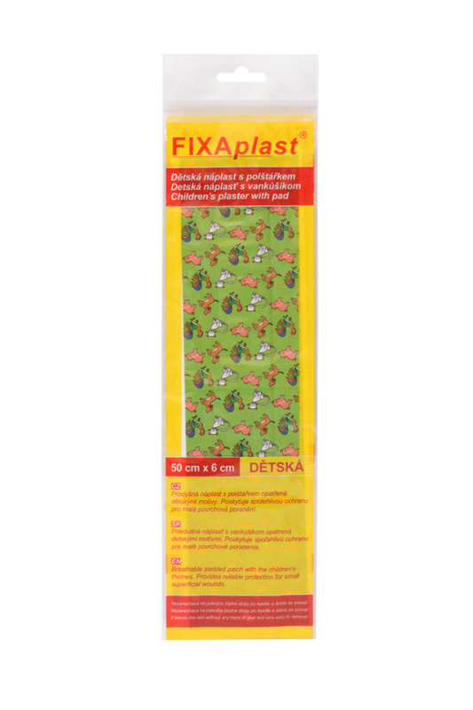 FIXAPLAST Dětská  nedělená s polštářkem 0.5 m x 6 cm