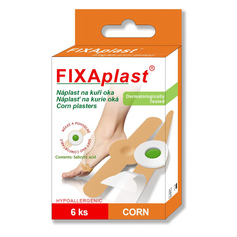 FIXAPLAST Corn náplast  na kuří oka 6ks