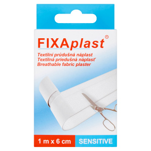 FIXAPLAST Sensitive textilní průdušná náplast 1 m x 6 cm