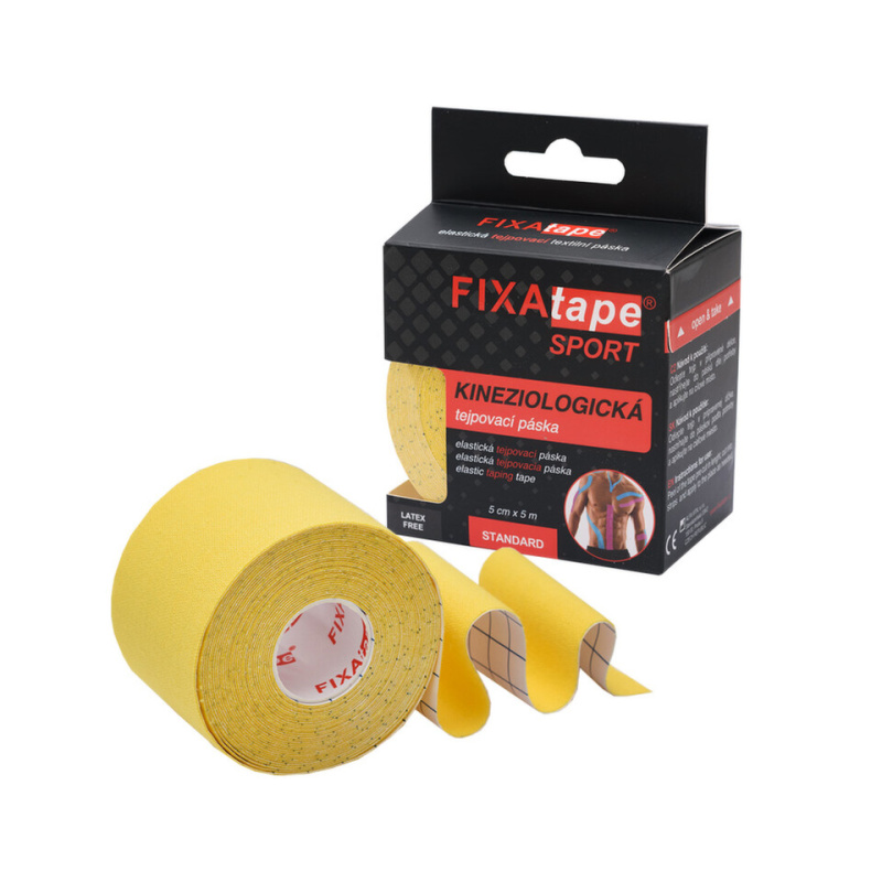 FIXAPLAST Fixatape sport standard tejpovací páska 5 cm x 5m žlutá 1 kus