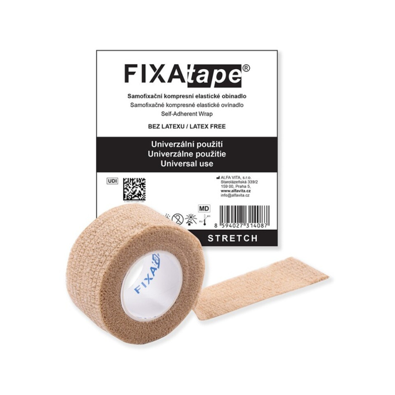 FIXAPLAST Fixatape stretch samofixační elastické obinadlo 2.5 cm x 450 cm 1 kus