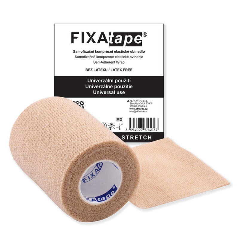 FIXAtape STRETCH Samofixační elastické obinadlo mix barev 7.5 cm x 450 cm 1 kus