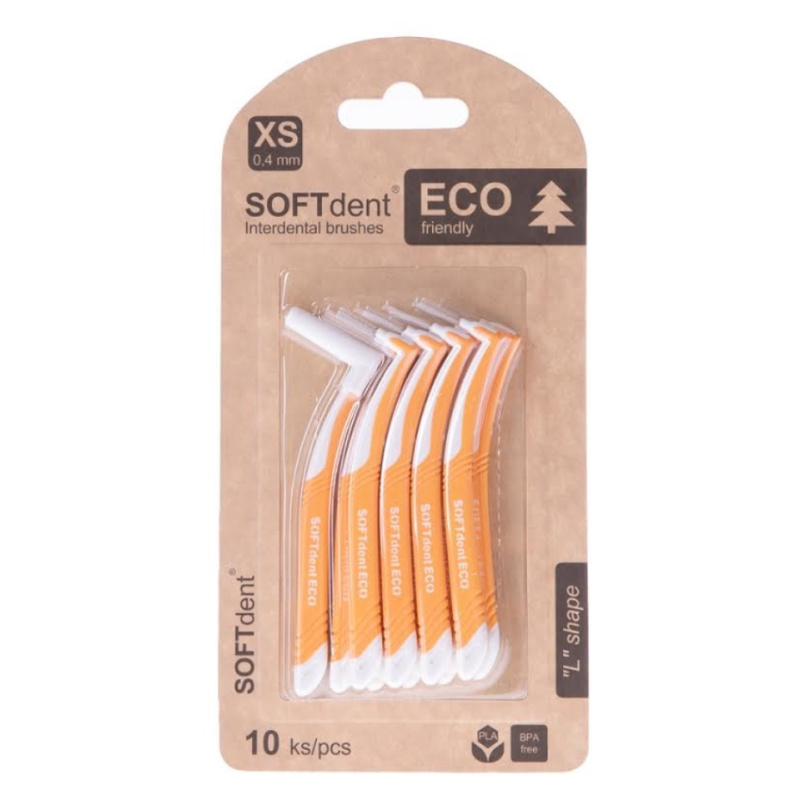SOFTdent ECO Interdental brushes mezizubní kartáčky 0,4 mm 10 ks