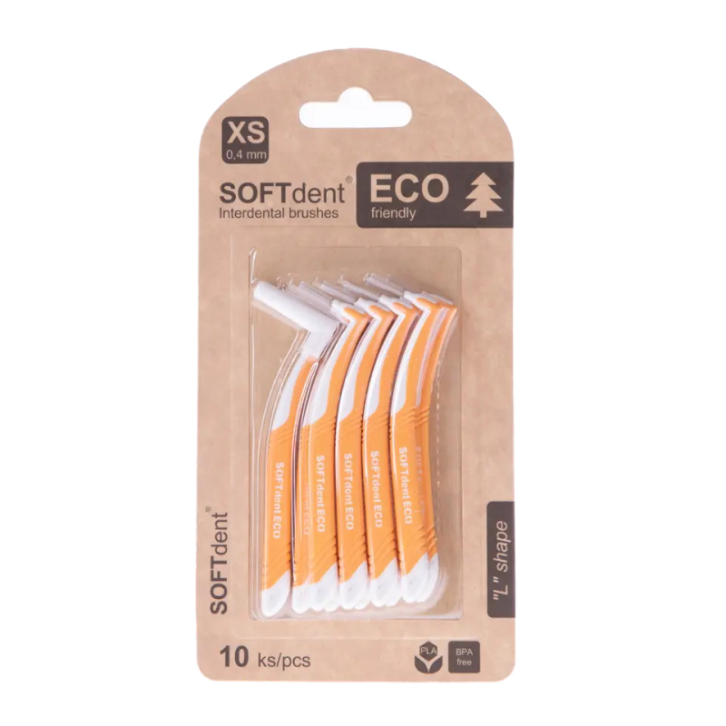 SOFTdent ECO Interdental brushes mezizubní kartáčky 0,4 mm 10 ks
