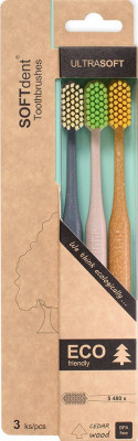 SOFTdent ECO Ultra Soft zubní kartáček 3 ks