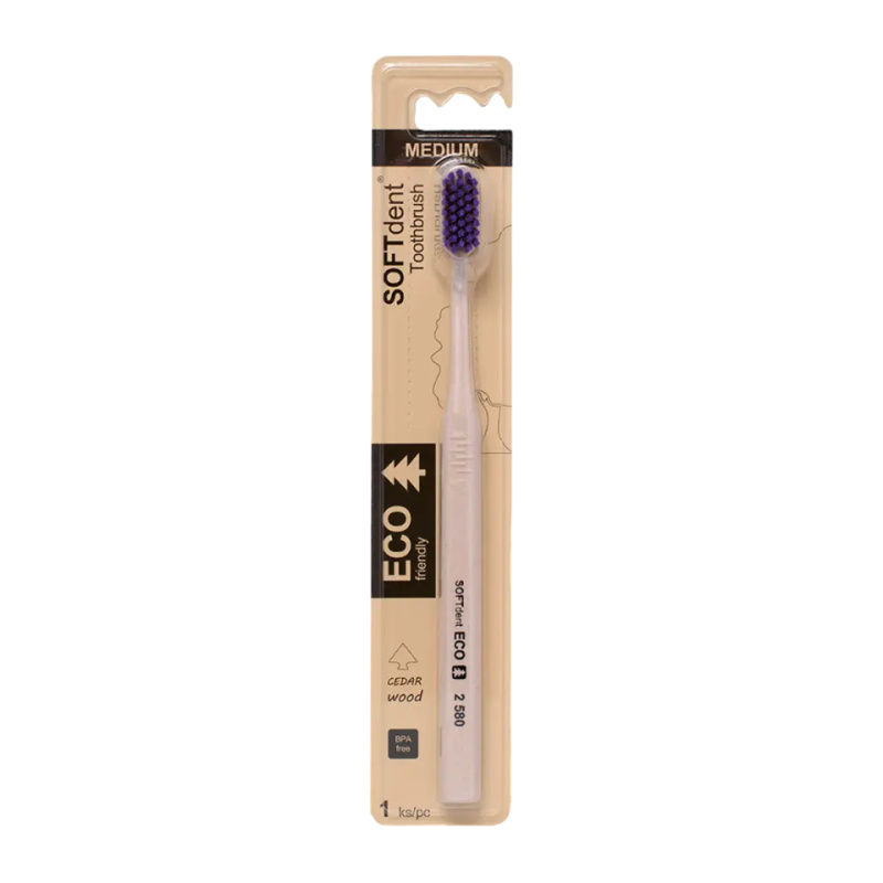 SOFTDENT ECO Zubní kartáček medium 1ks