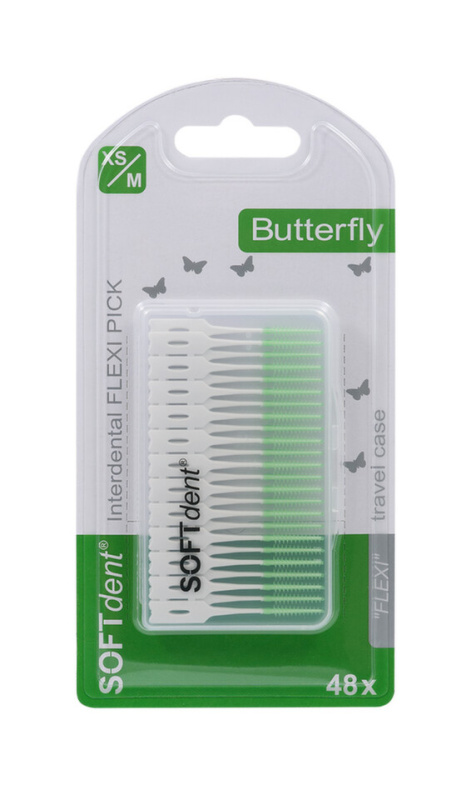 SOFTDENT Butterfly Dentální párátka flexi pick 48 ks