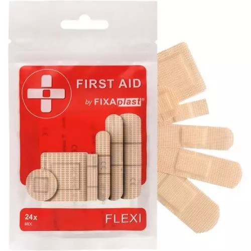 FIXAplast First aid flexi náplast mix 24 kusů